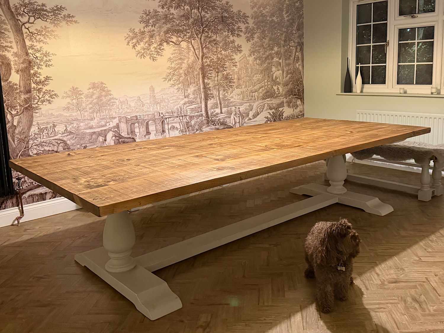 Balustrade Pedestal Table